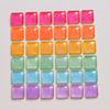Nuevo Star Sense Cuadrado Transparente Brillo Color Caramelo Joker Parche de Resina Pendientes DIY Accesorios para Pendientes Accesorios