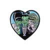 Novo Filme de Terror Sexta-Feira 13 Broche de Liga de Zinco Periférico Emblema de Personagem Personalizado em Formato de Coração Acessórios de Vestuário