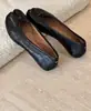 Zapatos de Ballet Plisados MiguaM6 Tabi de Punta Dividida Zapatos Únicos Zapatos de Pezuña de Cerdo Slip-On de Boca Baja Zapatos de Punta Dividida para Mujer