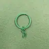 Llavero de color 30mm anillo plano pintado con anillo cerrado accesorios de joyería anillo plano para llaves con cadena accesorios hechos a mano