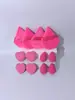 Esponja de pó flocado em formato de leque, esponja de pó triangular, esponja de pó para detalhes sob os olhos e nariz, ferramenta de beleza em estoque