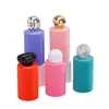 Frasco de Perfume de Vidro Flocado 100ml Frasquinhos Transparentes Pequenos Processamento por Atacado Garrafas Vazias Personalizadas com Tampas de Perfume Flocadas