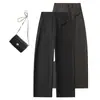 Pantalones de trabajo de talle alto, adelgazantes y fluidos para mujer, nueva colección otoño 2026, corte holgado, versátiles, de pierna recta, de pierna ancha, pantalones casuales