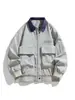 Chaqueta Americana de Primavera y Otoño Abrigo para Hombre Primavera y Otoño Nuevo Holgado Solapas Manga Larga Casual Ropa de Trabajo Chaqueta de Estudiante para Hombre