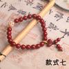 Pulsera de cinabrio para mujer de 8 mm, diseño original, personalizada, nueva pulsera china, original, de alto contenido, pulsera de cinabrio, gran sentido.