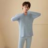 Ropa de otoño de algodón puro para adolescentes, pantalones largos, traje para hombre, ropa interior al por mayor, nueva base térmica, antibacteriana y antiácaros.