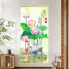 Nueva pintura decorativa de pared moderna, minimalista y elegante para entrada, pasillo y sala de estar, con motivos de flor de ciruelo y bambú sobre lienzo de madera maciza