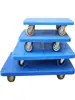 Carro Tortuga Carro Plano Carretilla de Mano de Plástico Carrito Ruedas Móviles Universal Rueda Universal Rueda Polea Carro para Palets