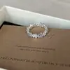 Anillo elegante con acabado cepillado para mujer, versátil para apilar, anillo de lujo ligero exquisito estilo ins, popular en Xiaohongshu, anillo de moda para el dedo índice