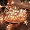 Luzes de Cordão de LED para Exterior Pátio Luzes de Cordão Coloridas Luzes Atmosféricas Estilo Camping Bola Bolha Bola Pequena Branca Flor de Cerejeira Gota de Água Luzes Decorativas