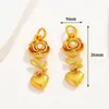 Banho de Ouro Real 18K Corrente de Extensão Estilo Chinês Ouro Antigo Gotejamento de Óleo Corrente de Conexão para Pulseira Colar Acessórios DIY Acessórios