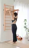 Prateleira de Parede com Costelas de Madeira Rack Multifuncional para Casa Barra Fixa Barra Dupla Treinamento Indoor Rack de Reabilitação Treinamento de Alongamento