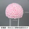 Bolas de Flores Artificiales de Rosa Estilo Europeo Más Vendidas Transfronterizas para Decoraciones de Pasillos de Boda y Arreglos de Fondos de Escenario de Boda