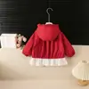 Abrigo para Niña Nuevo Estilo Otoño Moda Ropa de Otoño para Bebé Ropa Casual Infantil Top de Encaje Estilo Primavera y Otoño