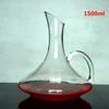 Oferta especial de fábrica olla de vidrio blanco exquisito olla de boca plana olla de boca inclinada con asa decantador de olla de boca inclinada 1500ML