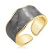 Anillo retro con apertura de nube transfronteriza, aleación de moda para mujer, textura de mármol creativa, joyería simple de alta gama para hombres