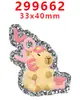 Acessórios de Acrílico Desenho Animado com Glitter Transfronteiriço Acessórios para Joias DIY de Resina Patch Grampo de Cabelo Grampo de Cabelo Gt-Y-299649