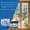 Jue Fish Polish para Vidro Brilho Diário Janela Transparente Multiuso Casa Comercial Creme para Cuidado de Vidro