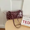 Lujo ligero moda callejera gran capacidad elegante lunares 2026 portátil de mano axila hombro cuadrado pequeño bolso para mujer
