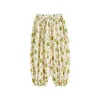 Calça Casual Infantil Wulibu Estampa Total Moda Verão 2026 Crianças Fofas Respirável Solta Proteção Contra Mosquitos