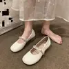 Zapatos Planos de Tacón Bajo para Mujer 2026 Otoño Nuevo Estilo Francés Suave Mocasines Mary Jane para Mujeres Embarazadas en Piel Suave