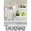Accesorios de Ganchos Especiales para Tablero Perforado, Suministros de Almacenamiento Multifuncional sin Perforaciones para Muebles de Cocina y Baño del Hogar, Colgador