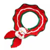 Bufanda de Punto con Cuernos de Reno y Muñeco de Nieve Navideño Transfronteriza para Gatos y Perros, Bufanda de Otoño e Invierno, Accesorios de Disfraz Festivo, Bufanda para Mascotas