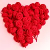 Manta de Tejido de Lana Hecha a Mano con Ramo de Rosas Manta Cabeza de Flor Simulada Accesorios de Ropa Semi-Terminados Accesorios Gancho Decorativo