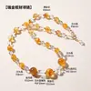 Diseño Original Ruijin Pulsera de Flores de Resina Amarilla Natural Blanca de Cristal Multipedra Atrae Riqueza, un regalo que trae fortuna para novia