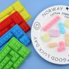 Molde de silicona para bloques de construcción al por mayor, molde para chocolate, molde largo para hielo, chocolate casero, molde para cera de laca de fuego