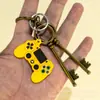 Llavero Colgante de Goma Suave de PVC Decoración para Mochila Dibujos Animados Juego Llavero Accesorio para Llavero Creativo