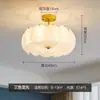 Lámpara de techo estilo francés con cristal blanco, luz color crema vintage para sala de estar, dormitorio principal, comedor, habitación de niños, candelabro romántico de lujo ligero