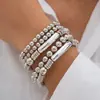Diseño de nicho de joyería transfronteriza europea y americana, colgante de amor, estilo metálico, pulsera, pulsera dulce, genial, de cuentas, apilada