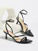 Venta al por mayor de fábrica, zapatos de tacón alto europeos y americanos transfronterizos para mujer, sandalias de punta con acabado de espejo, zapatos de tacón alto sexys