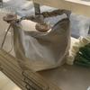 Primavera estilo coreano novo ombro cordão dumpling bolsa crossbody bolsa feminina all-match casual bolsa de nylon de grande capacidade