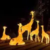 Luzes de Paisagem Luminosas de Animais Moldados, Girafa, Alce, Cervo em Formato de Luminárias, Luzes Decorativas Led