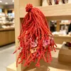 Jóias de estande cordão vermelho atacado cor do ano de nascimento plástico pequenas estrelas pulseira de cordão vermelho tecida à mão