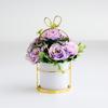 Soporte de flores chapado en oro de estilo nórdico, maceta de flores artificiales, decoración del hogar, adornos, regalos, arte floral para eventos transfronterizos.