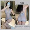 Lencería sexy deslumbrante de alta gama tentación sexy de perspectiva falda de cadera deseo puro club nocturno vestido de noche con escote en V profundo pijama qqny mujeres