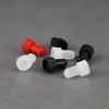 Frasco de tubo de ensayo de vidrio transparente redondo de 2 ml con tapón de cola de caballo, frasco gotero para perfume, frasco de muestra portátil para aceites esenciales