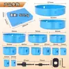 Amazon Juego de Sierras de Corona para Carpintería de 19 Piezas Caja de Plástico Sierra de Corona con Dientes Azules para Tablaroca y Madera 19-127mm