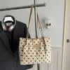 Bolsa Estampada de Bolinhas Estilo Coreano Grande Capacidade Simples Elegante Nova Outono 2026 Leve para o Trabalho Bolsa de Ombro Único Bolsa Tote