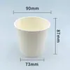 Caja de Empaque para Cubeta de Sopa de Papel Kraft, Redonda con Tapa, Contenedor Desechable para Sopa, Tazón para Sopa, Sopa Dulce, Sopa Picante, Cubeta para Avena, Caja para Comida para Llevar
