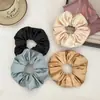 Scrunchie Grande de Satén Estilo Coreano de Alta Gama de Color Sólido Alta Elasticidad para Moño Accesorio para el Cabello