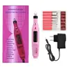 Polidor de Unhas Elétrico Transfronteiriço Recarregável por USB Portátil Caneta Polidora de Unhas Ferramenta de Manicure Portátil para Polir Unhas