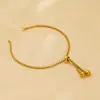 Pulsera de Cadena de Perlas de Acero Inoxidable al por Mayor para Mujer Ins No se Desvanece Ajustable Pulsera de Cuentas Personalizable DIY Joyería