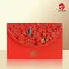Sobre rojo autocrático de Año Nuevo Festival de la Primavera hueco beneficio es un alivio año de dorados sobre rojo diseño gratuito impresión publicidad