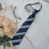 Material escolar Sense Silver Wine Red Crown Bow Tie Jk Uniforme Collar Flower Japonês Roupas Acadêmicas Tie-Free terno Maré para homens e mulheres