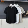 Top deportivo de verano para exteriores para mujer, hombro normal, cuello redondo, manga corta, doble uso, corte holgado, adelgazante y favorecedor, ropa de yoga