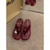 Chanclas de cuña con plataforma gruesa para mujer, para uso exterior en verano, nuevas sandalias playeras de moda 2026